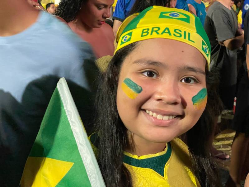 Torcedora mirim do Brasil.