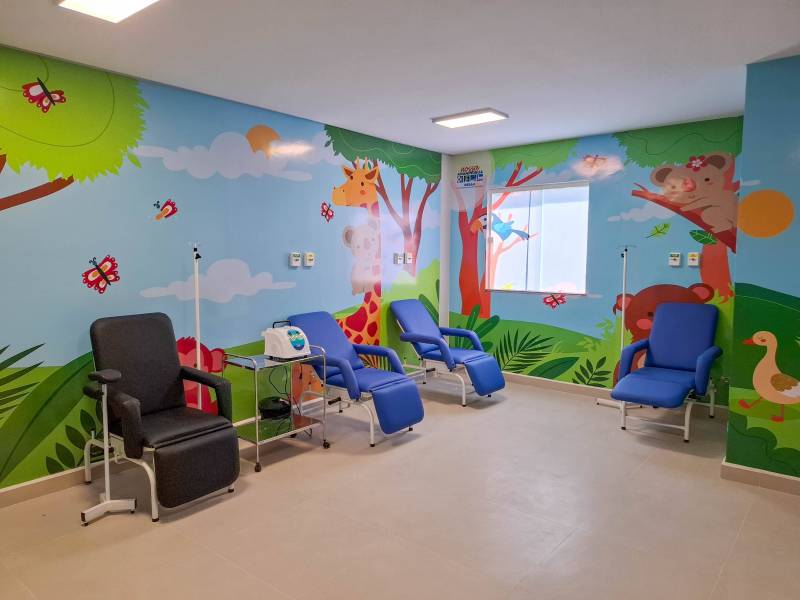 Área de medicação oferece suporte rápido e eficiente para os pequenos pacientes atendidos na unidade.