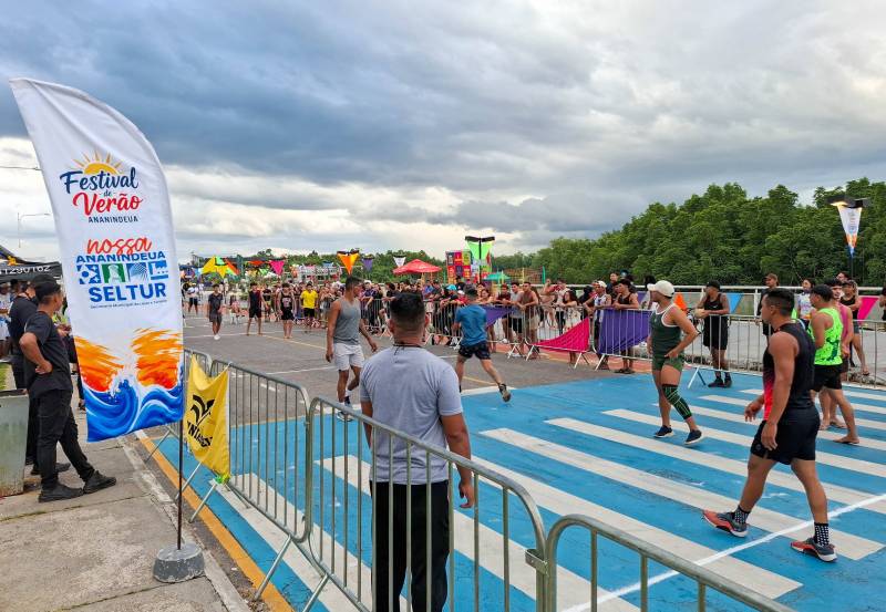 Já a competição de Queimada empolgou o público presente