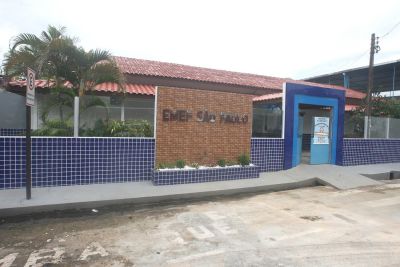 galeria: Escola Municipal São Paulo toda reformada no bairro Jaderlândia