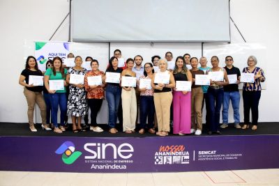 Galeria: Entrega de certificado no Sine Ananindeua