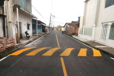 notícia: Ananindeua entrega mais de 1km de vias asfaltadas no bairro do Paar
