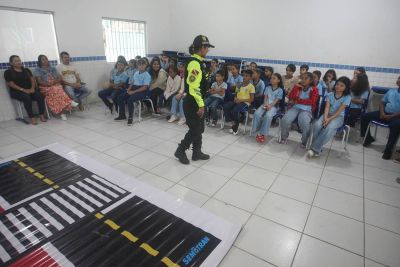 notícia: SEMUTRAN leva educação no trânsito à Escola São Judas Tadeu em Ananindeua