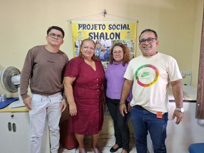 notícia: SEMUPA realiza visita à Associação Social Shalon e avança em parceria para fortalecer cozinhas solidárias