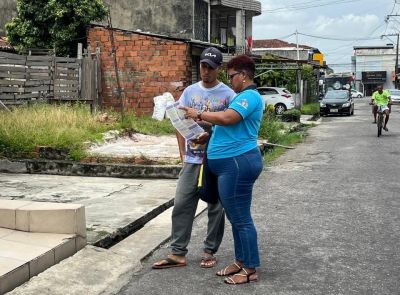 notícia: UBS Falcolândia leva informação e cuidado à população em ação do Janeiro Roxo