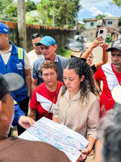 notícia: Prefeitura de Ananindeua realiza vistoria no Levilândia e avança para início de obras de drenagem